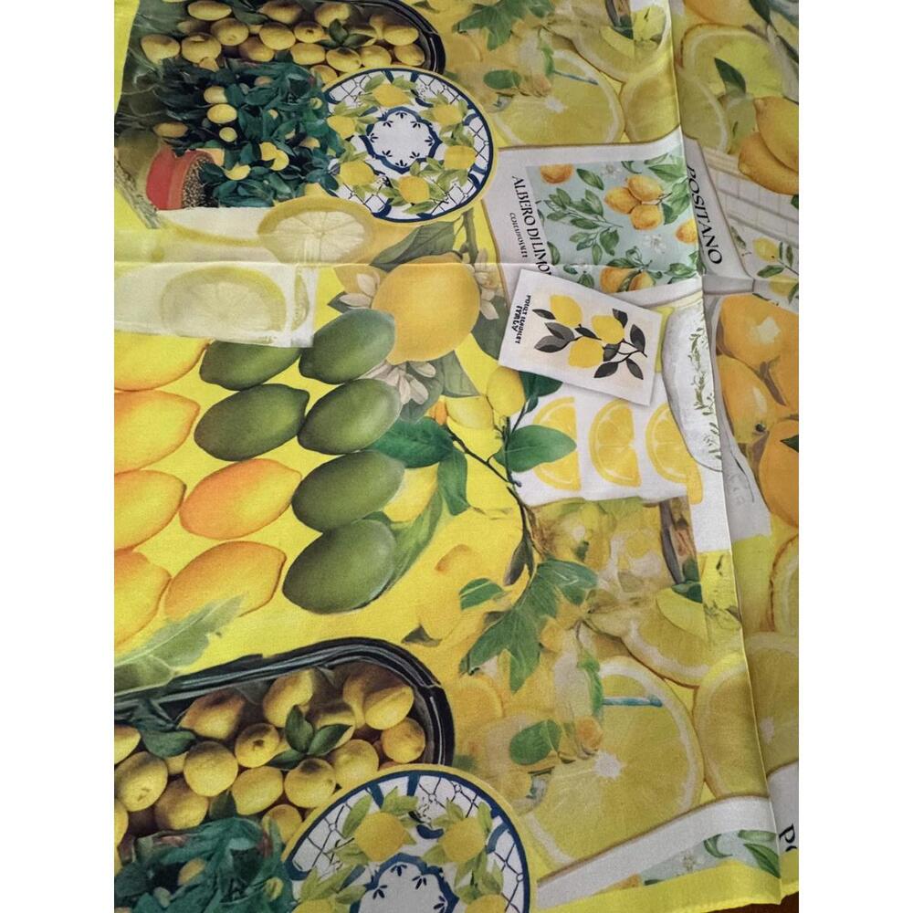 Lemon Print Scarf 220 - Picture 2 of 4
